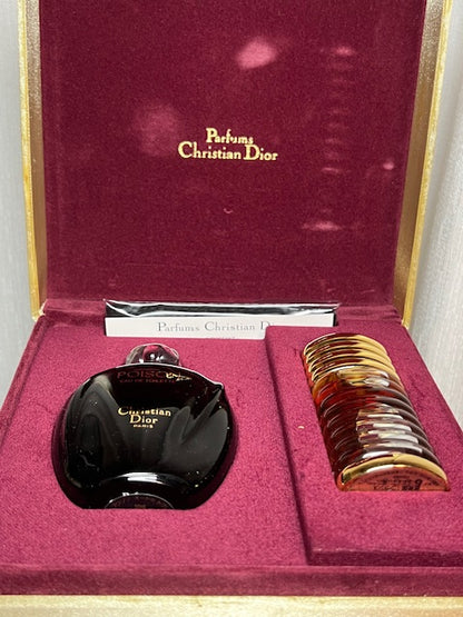 Coffret parfum Dior Poison edt 50 ml + edt 20 ml étui soie, édition limitée 1989.