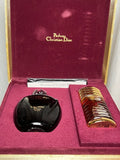 Coffret parfum Dior Poison edt 50 ml + edt 20 ml étui soie, édition limitée 1989.