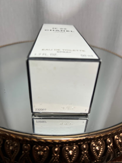 Chanel n. 22 edt 50 ml vintage 1990. Pieno/mai usato. Ottimo