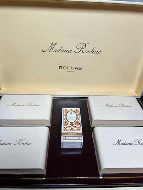 Madame Rochas big perfume savon set. Rare, vintage 1970s. Sealed savon. Best!