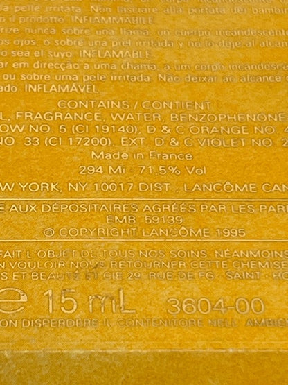 Poème Lancôme extrait 15 ml. Vintage 1995. Plein (non utilisé).