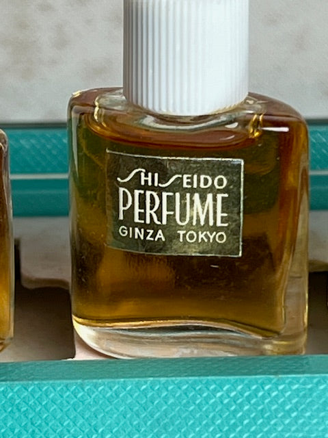 Set profumo Shiseido collezione oro 5 profumi. Vintage 1963. Flaconi non usati