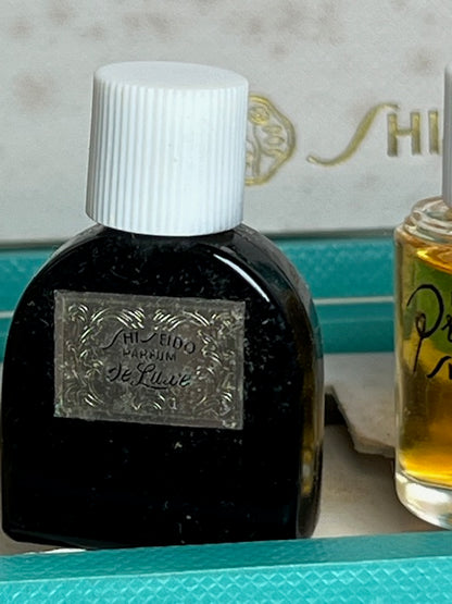 Set profumo Shiseido collezione oro 5 profumi. Vintage 1963. Flaconi non usati