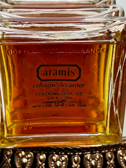 Aramis Aramis eau de Cologne originale 1966 flacon en cristal 12 fl oz Plein, non utilisé.