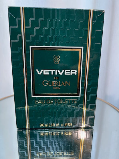 Vetiver Guerlain edt 200 ml. Rara annata 1989. Sigillato o flacone non usato.