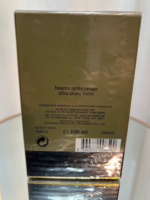 Armani Pour Homme Baumé Apres Rasage 100 ml. Vintage 1990s. Sealed
