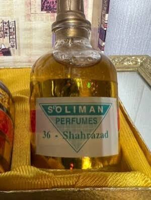 Ahmed Soliman Cairo's perfume set (4 perfumes). Vintage 50s