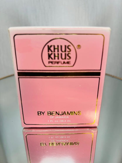 KHUS KHUS by Benjamin (Jamaica) extrait 30 ml. Rare, vintage 1980s. Superb!