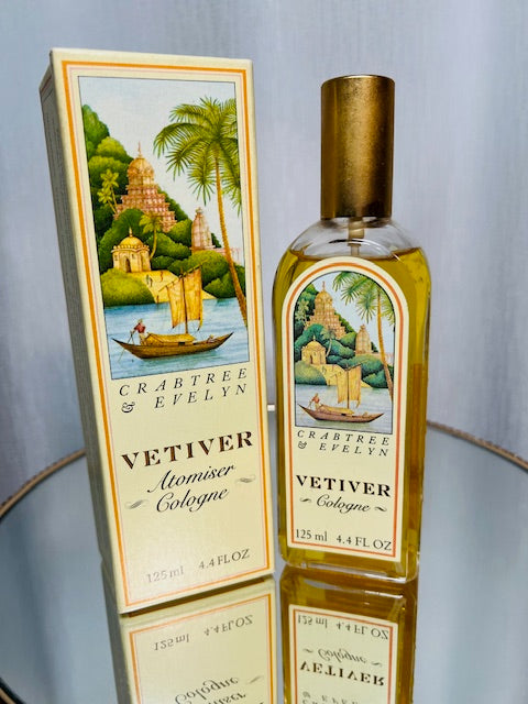 Vetiver Crabtree Evelyn 125 ml Eau de Cologne vintage 1980s.