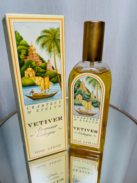 Vetiver Crabtree Evelyn 125 ml Eau de Cologne vintage 1980s.