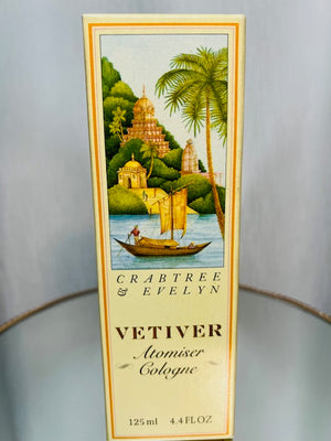Vetiver Crabtree Evelyn 125 ml Eau de Cologne vintage 1980s.