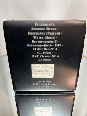 Jil Sander Parfum № 4 Extrait 7,5 ml. Vintage. Superb