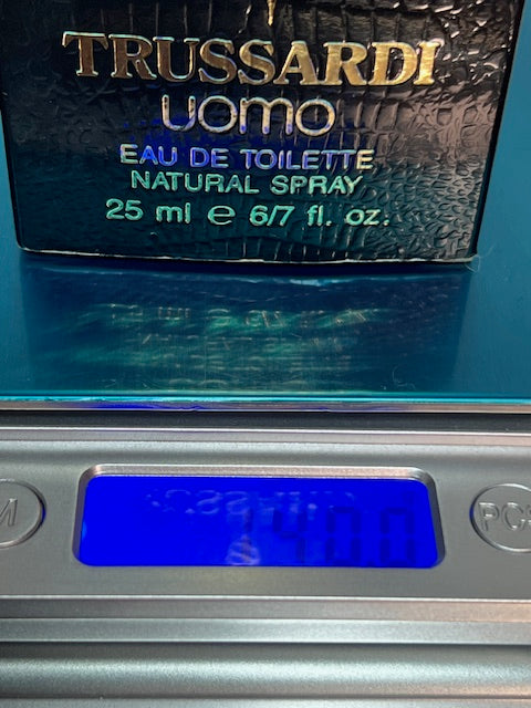 Trussardi Uomo edt 25 ml. Rare vintage 1983 edition.