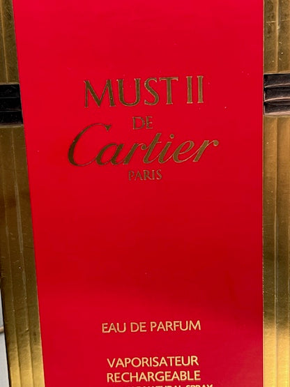 Must de Cartier II edp 50 ml vintage.