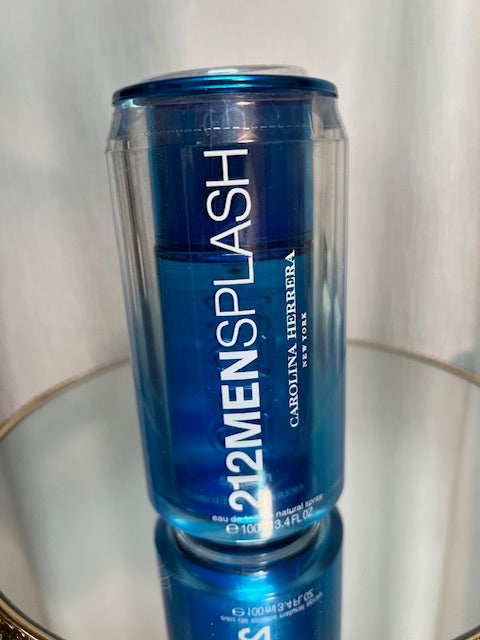 212 Men Splash Carolina Herrera edt 100 ml rare vintage 2007 edition.