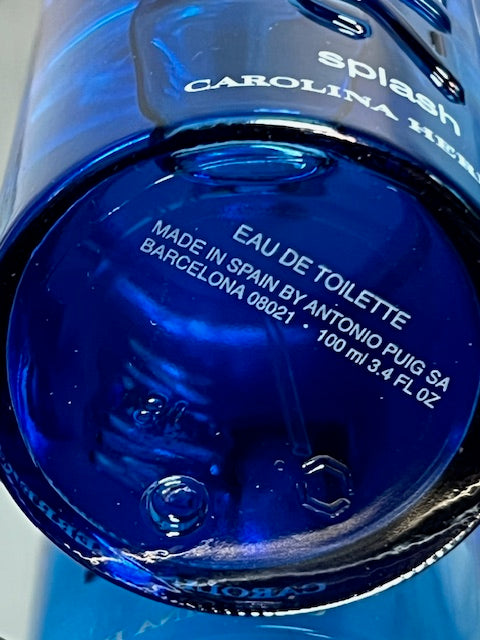 212 Men Splash Carolina Herrera edt 100 ml rare vintage 2007 edition.