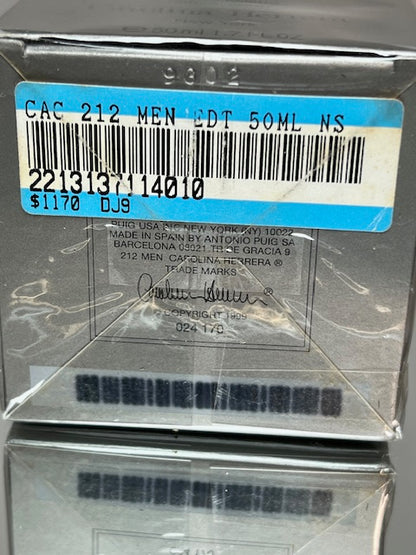 Carolina Herrera 212 men original edt 50 ml vintage