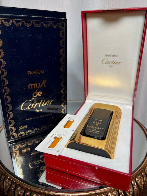 Must de Cartier extrait 50 ml. Raro vintage originale del 1981. Flacone pieno sigillato