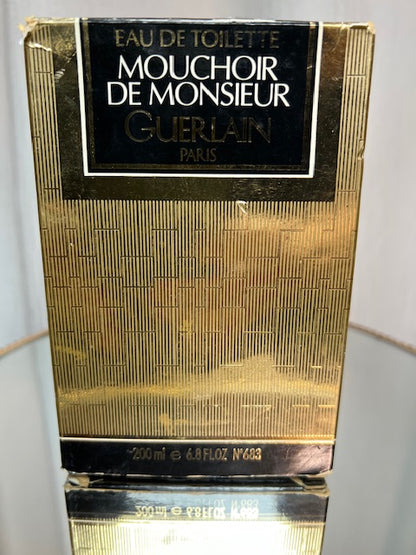 Mouchoir de Monsieur Guerlain edt 200 ml. Rare vintage années 1990.