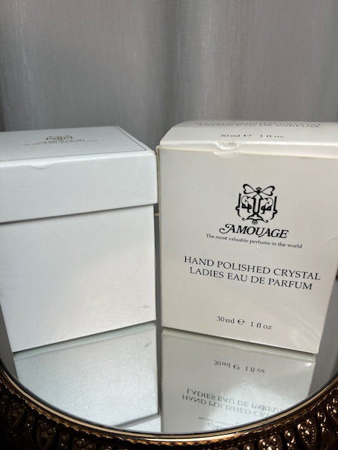 Amouage Gold edp 30 ml flacon en cristal poli à la main extrêmement rare vintage 1989