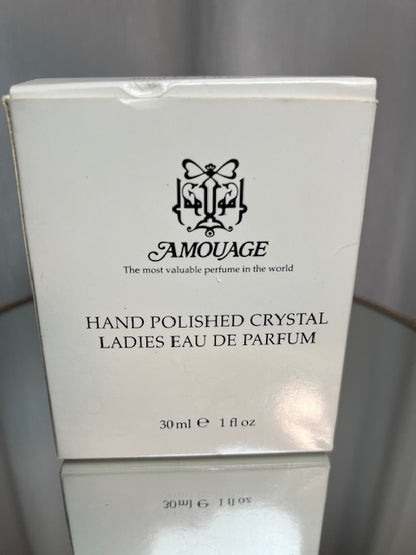 Amouage Gold edp 30 ml flacon en cristal poli à la main extrêmement rare vintage 1989