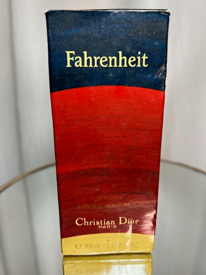 Dior Fahrenheit Apres Rasage 100 ml vintage 1990. Full bottle.