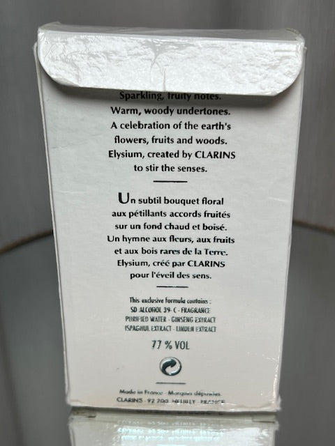 Elysium Clarins edt concentré 50 ml. Rare vintage 1993.