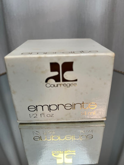 Courrèges Empreinte extrait 14 ml. Rare vintage années 80. Flacon scellé. Superbe état.
