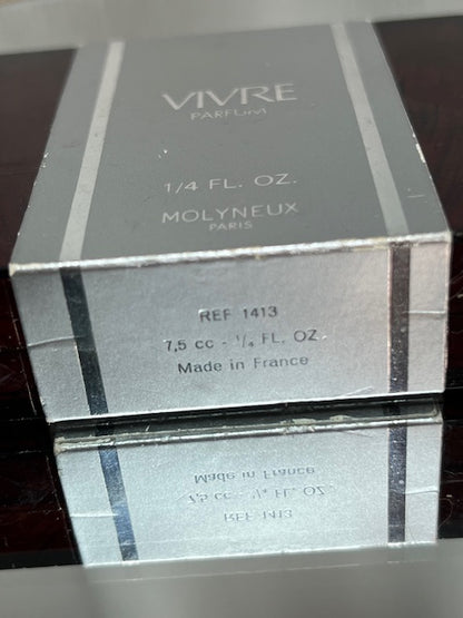 Molyneux Vivre extrait 7,5 ml vintage 1970s.