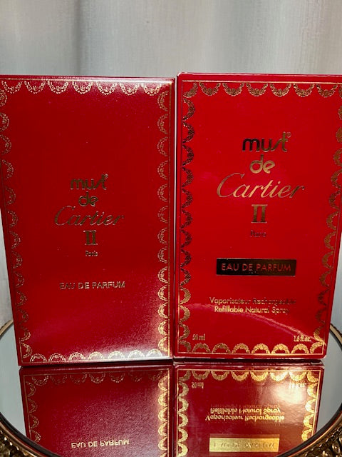 Cartier Must de Cartier II edp 50 ml vintage original edition