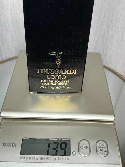 Trussardi Uomo edt 25 ml vintage années 1980.