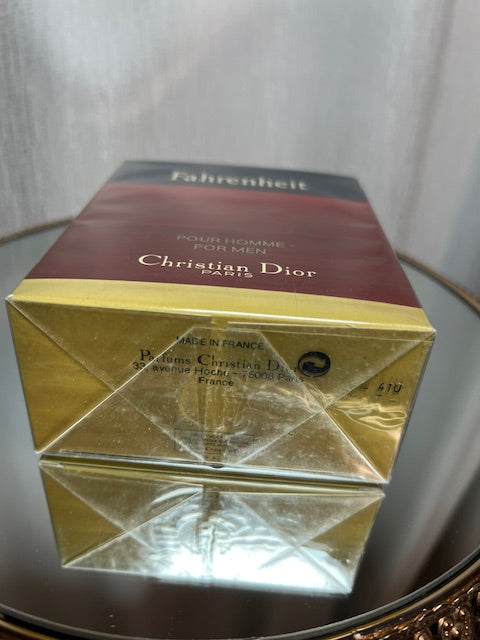 Fahrenheit Dior coffret parfum edt 50 ml et après-rasage 50 ml scellé. Édition 1990