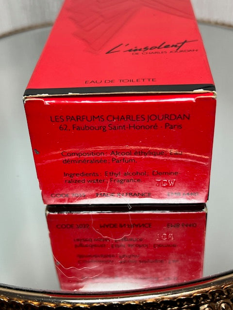 L’Insolent Charles Jourdan edt 50 ml vintage 1986. Full.