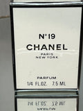 Chanel no 19 extrait 7,5 ml rare vintage New York edition.