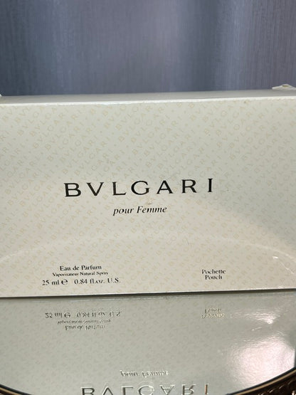 Bvlgari Pour Femme edp 25 ml in lather case gift set vintage