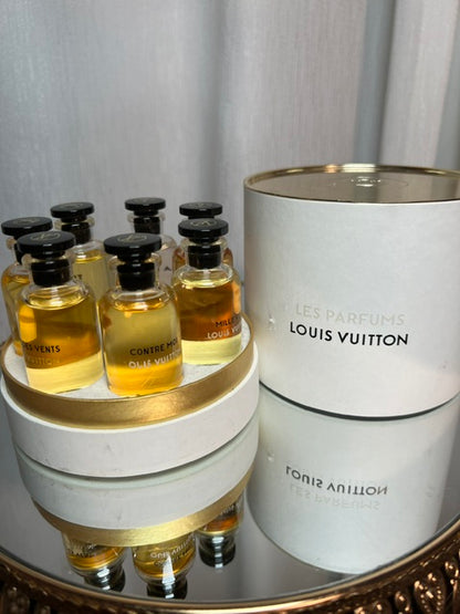 Set di profumi Louis Vuitton Gold collection 7 profumi 2016.