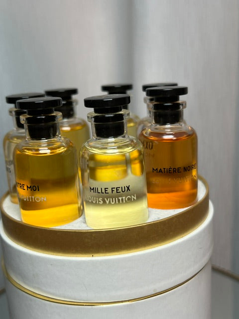 Set di profumi Louis Vuitton Gold collection 7 profumi 2016.