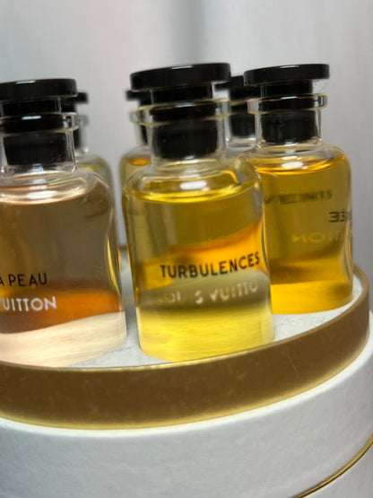 Set di profumi Louis Vuitton Gold collection 7 profumi 2016.