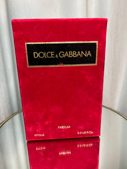 Dolce Gabbana original classic red extrait 15 ml vintage first edition Italy