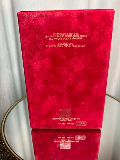 Dolce Gabbana original classic red extrait 15 ml vintage first edition Italy