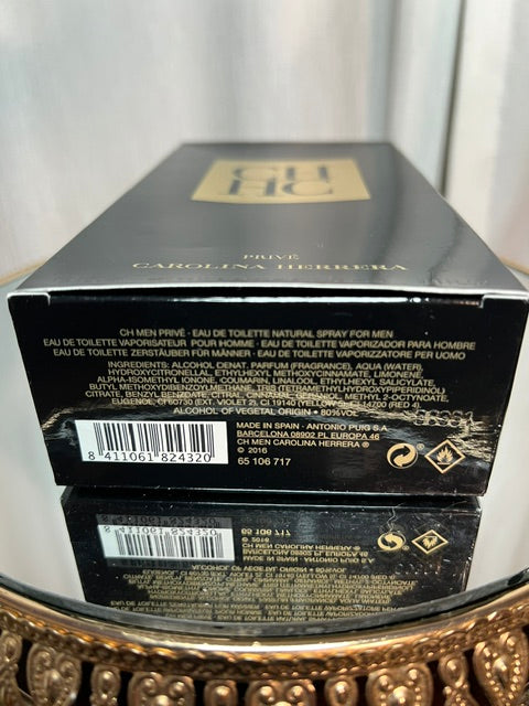 Carolina Herrera Men CH Prive EDT 150 ml édition originale vintage