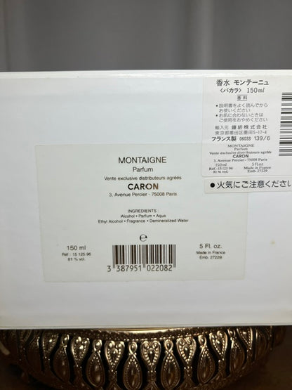 Caron Montaigne estratto 150 ml 5 fl oz raro vintage anni '90.
