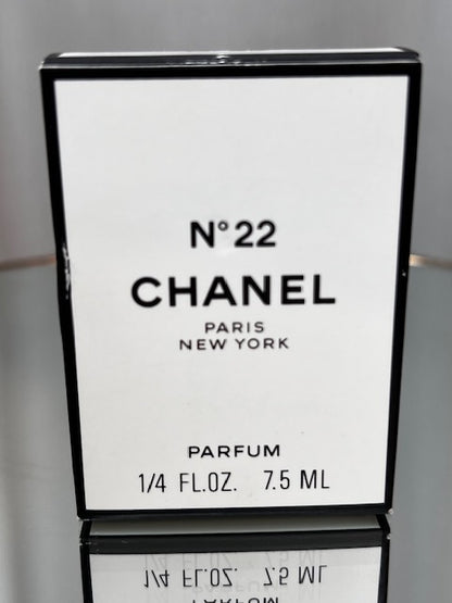Chanel no 22 extrait 7,5 ml vintage 80s.