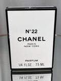 Chanel no 22 extrait 7,5 ml vintage 80s.