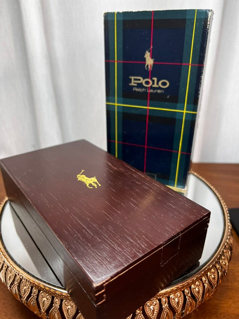 Polo Ralph Lauren edt 100 ml vintage 70s wood box.