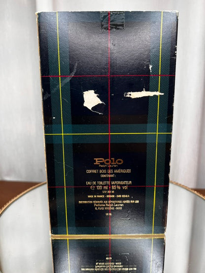 Polo Ralph Lauren edt 100 ml vintage 70s wood box.