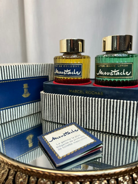 Marcel Rochas Moustache perfume set edt 100 ml apres rasage 100 ml vintage