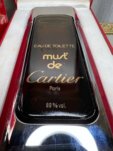 Must de Cartier edt 100 ml. Rare, vintage 1981. Full bottle box without