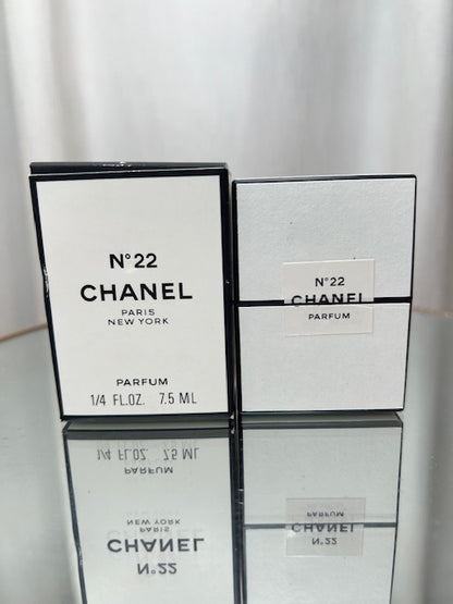 Chanel no 22 extrait 7,5 ml vintage 80s
