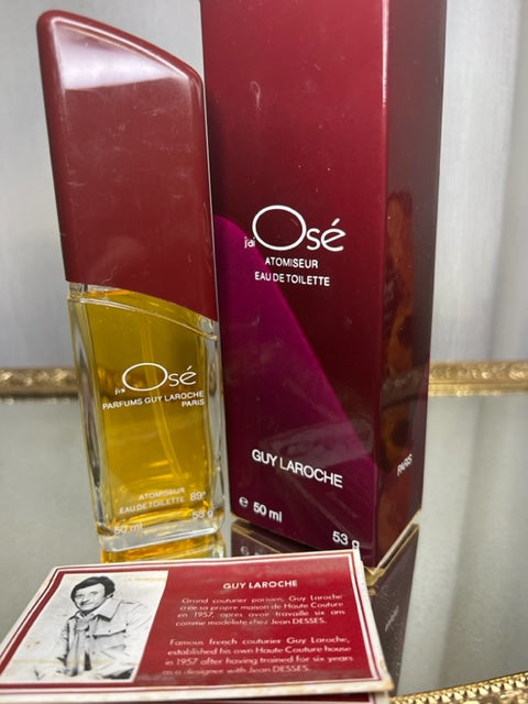 J'ai Osé Parfum Guy Laroche eau de toilette 53 g (50 ml) édition originale vintage 1978.